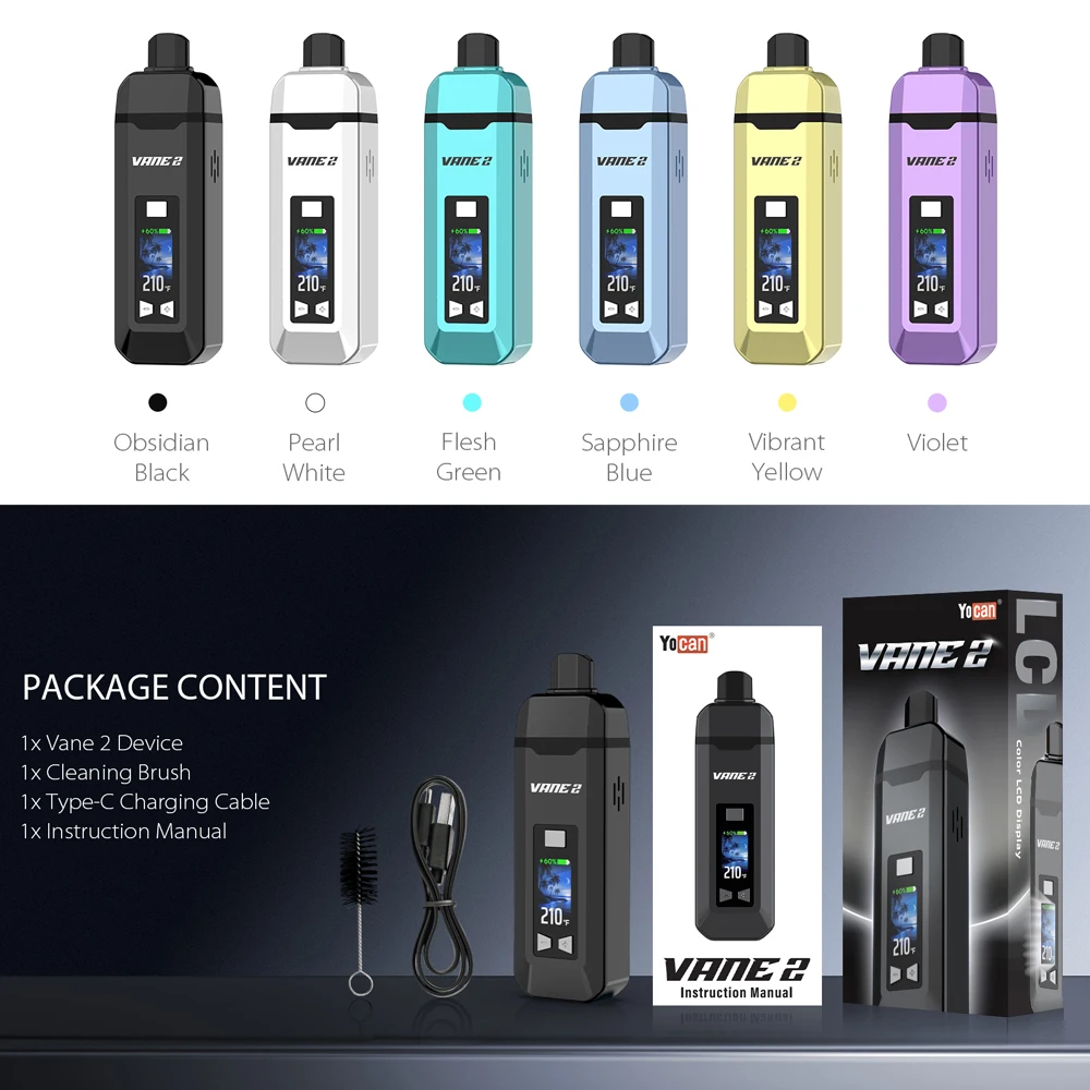 Yocan Vane 2 Dry Herb Vaporizer 1200mAh - Image 5